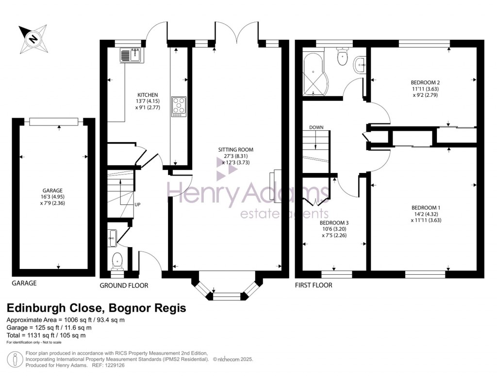 Floorplans For Edinburgh Close, Aldwick, PO21