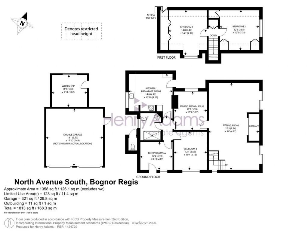 Floorplans For North Avenue South, Middleton On Sea, PO22