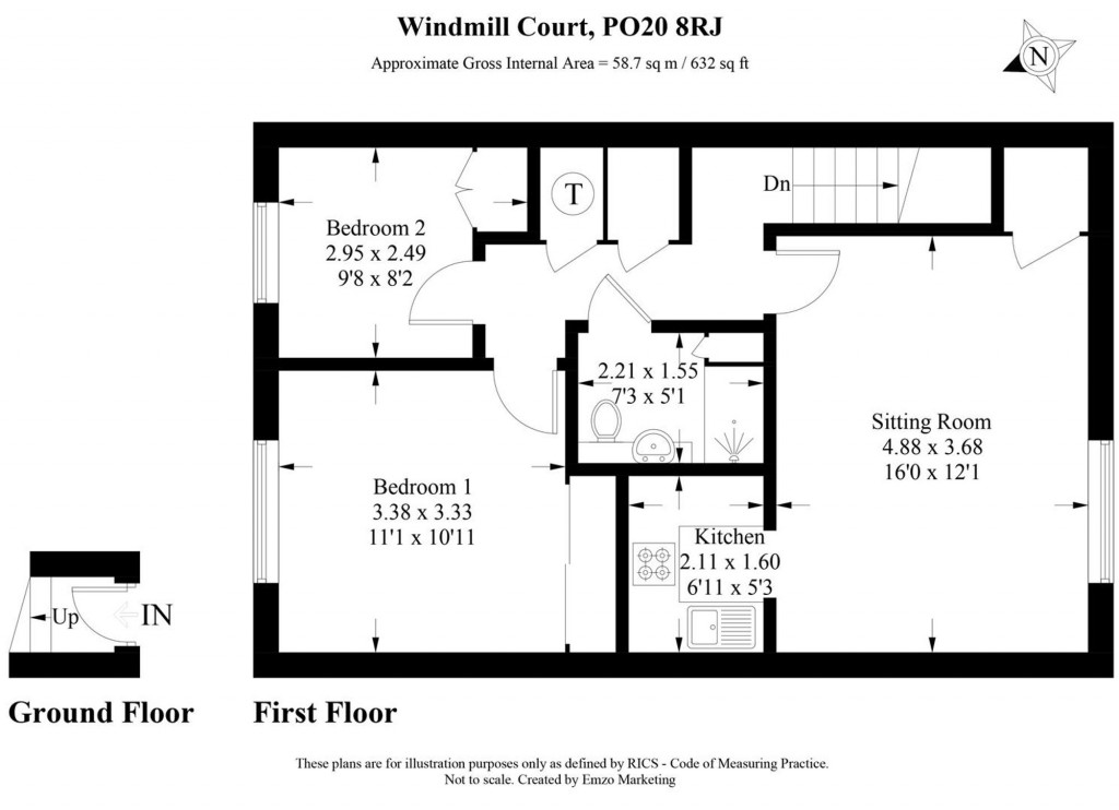 Floorplans For Windmill Court, East Wittering, PO20