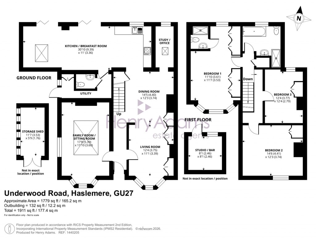 Floorplans For Underwood Road, Haslemere, GU27