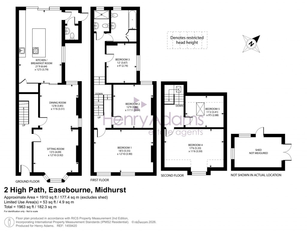 Floorplans For High Path, Easebourne, GU29