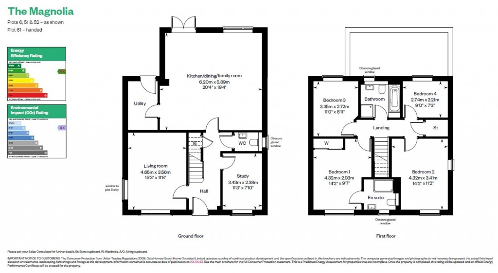 Floorplans For Tawny Owl Way, Hambrook, PO18