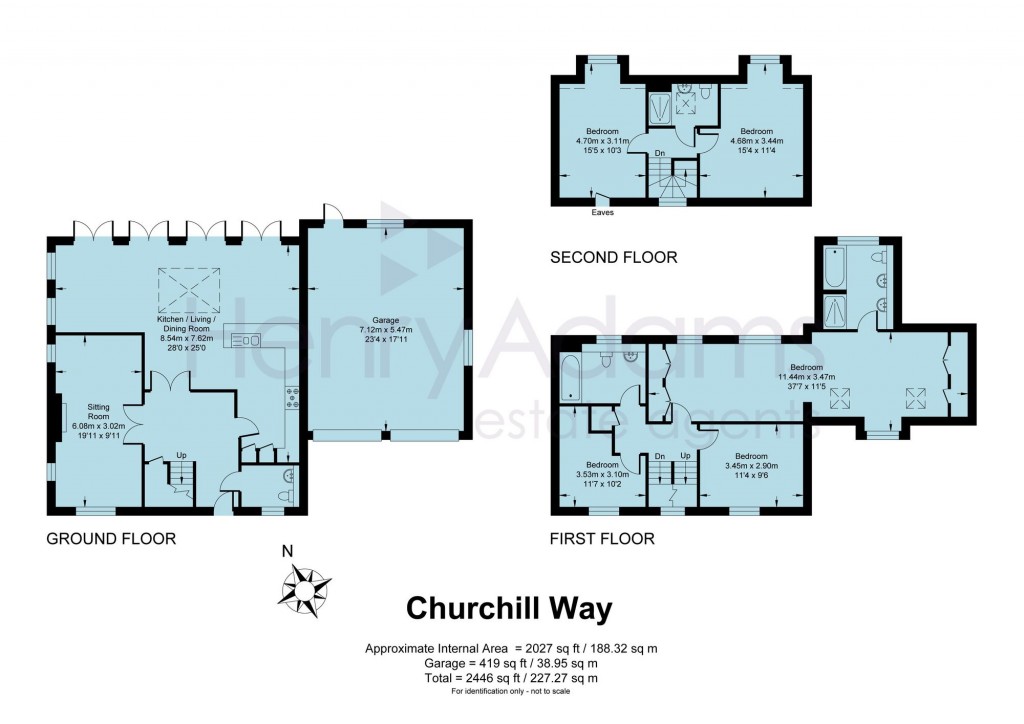 Floorplans For Churchill Way, Broadbridge Heath, RH12