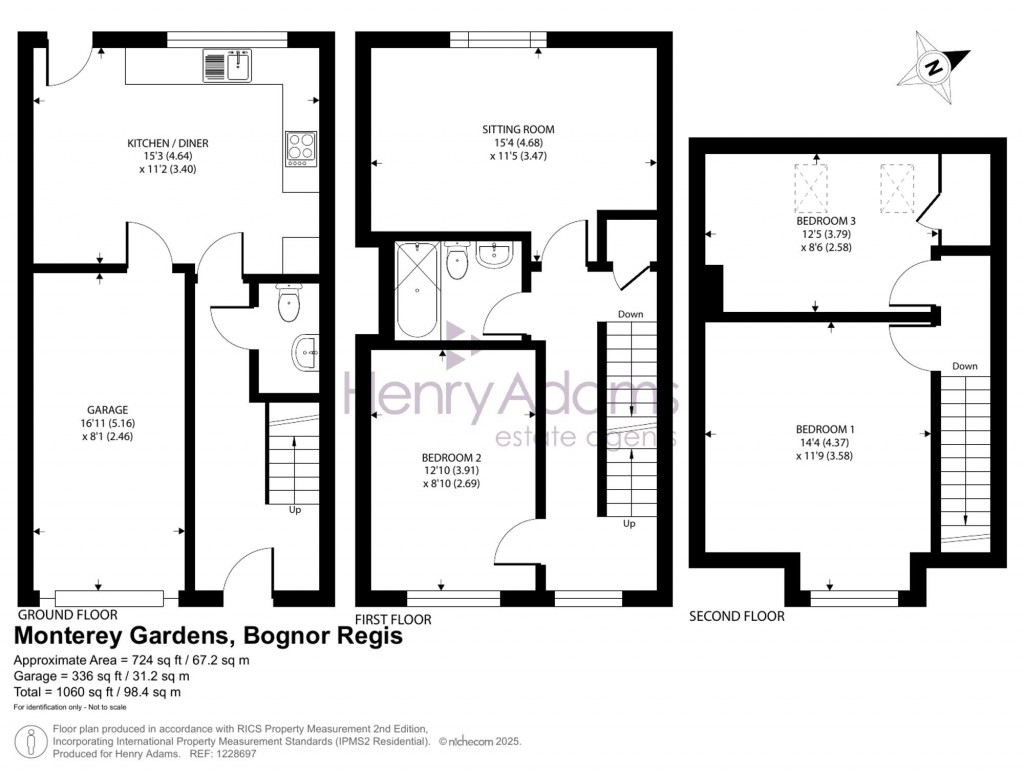 Floorplans For Monterey Gardens, Bognor Regis, PO21
