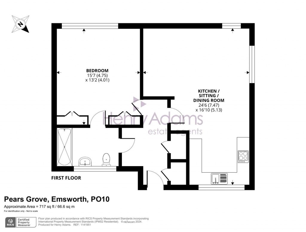 Floorplans For Pears Grove, Emsworth, PO10