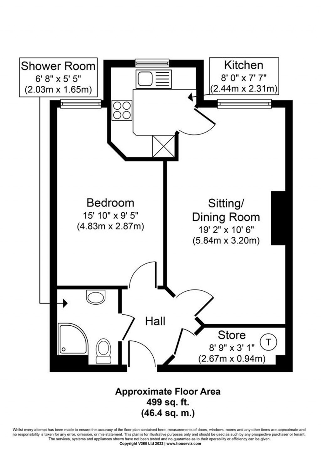 Floorplans For Spitalfield Lane, Chichester, PO19