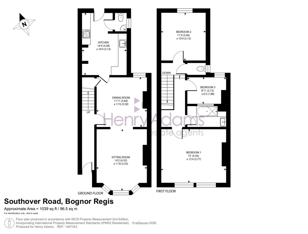 Floorplans For Southover Road, Bognor Regis, PO21