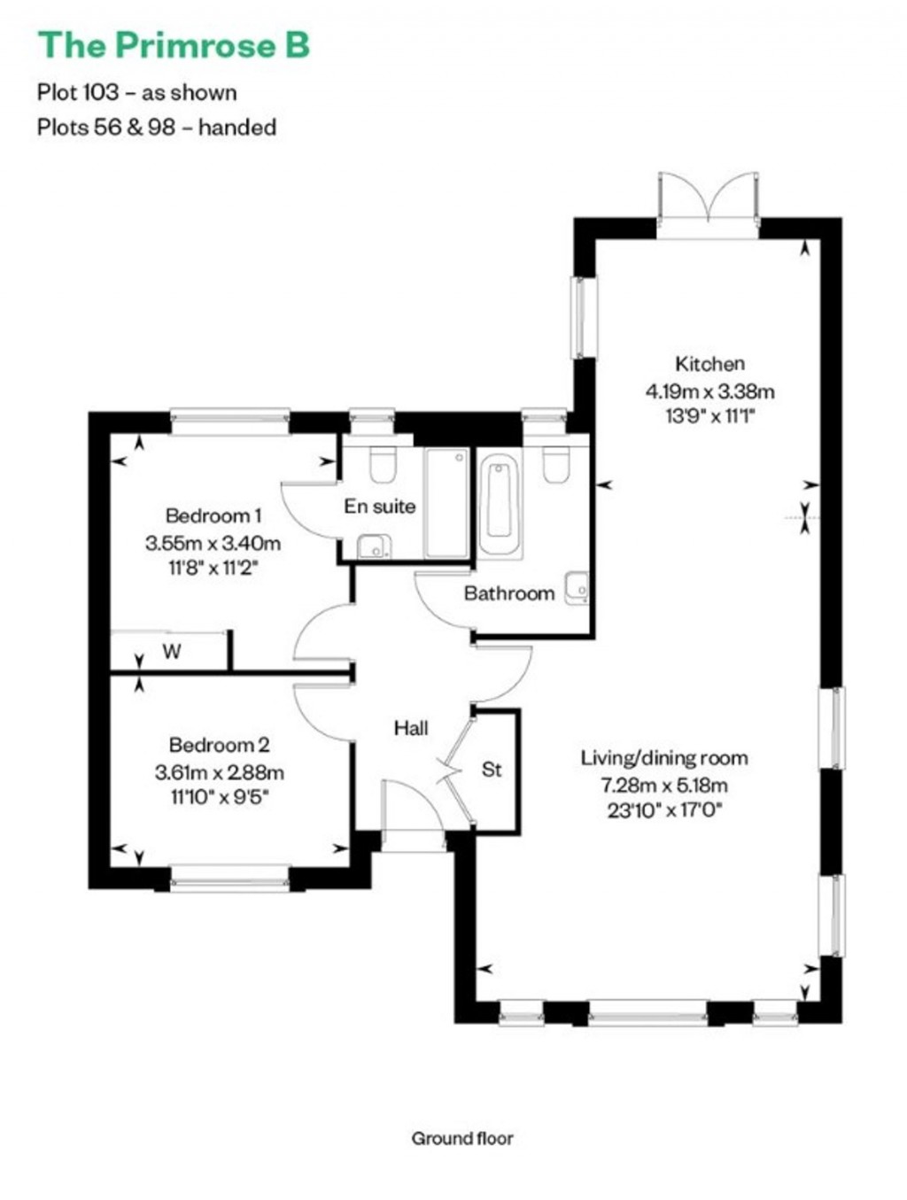 Floorplans For Tawny Owl Way, Hambrook, PO18