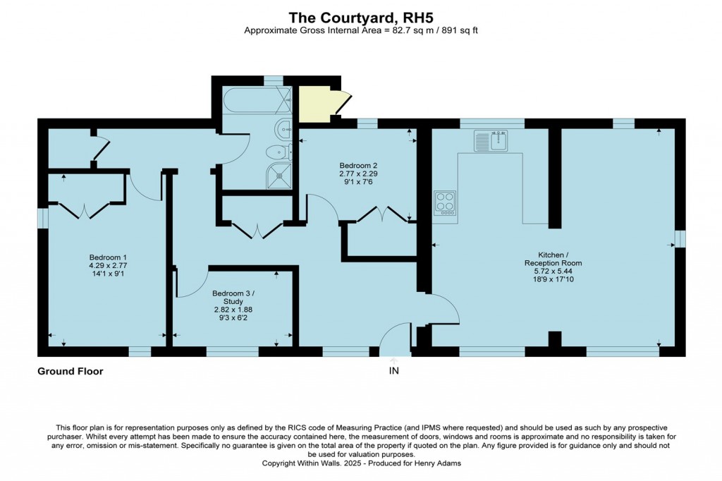 Floorplans For The Courtyard, Ruckmans Lane, Oakwood Hill, Ockley, RH5