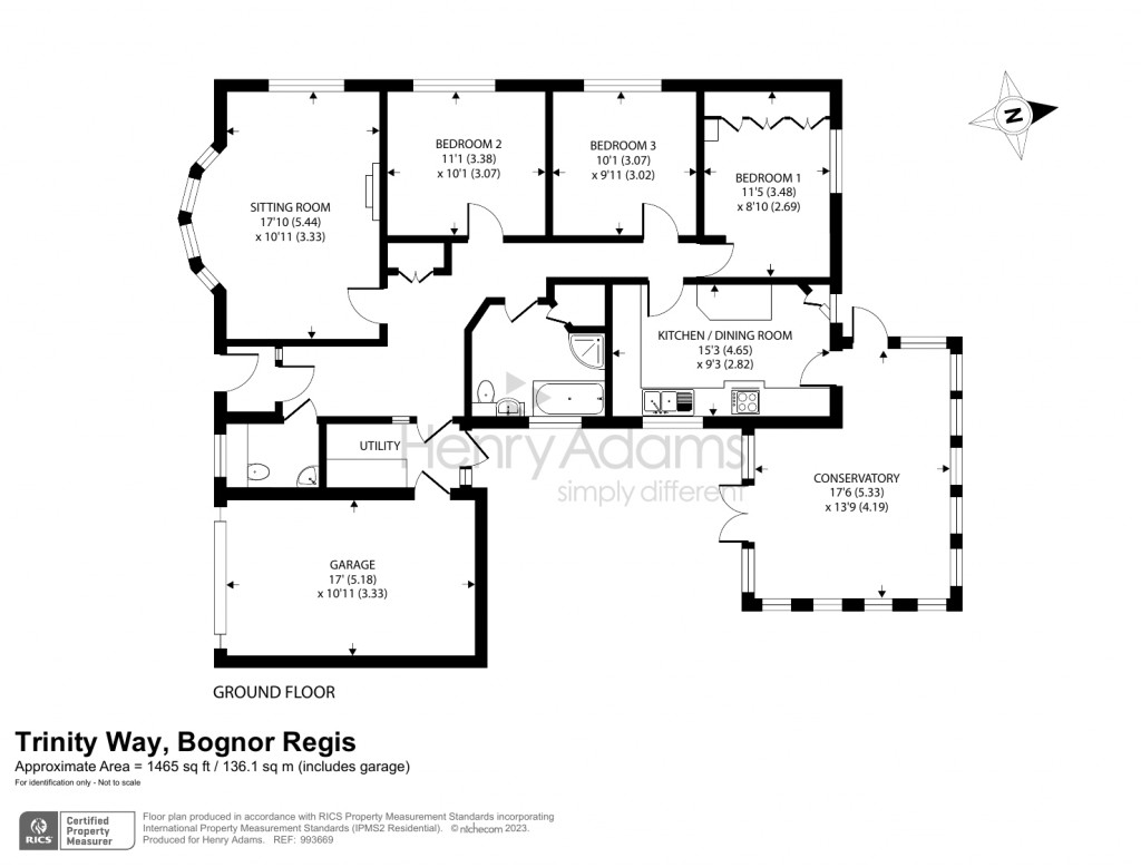 Floorplans For Trinity Way, West Meads, Bognor Regis, PO21