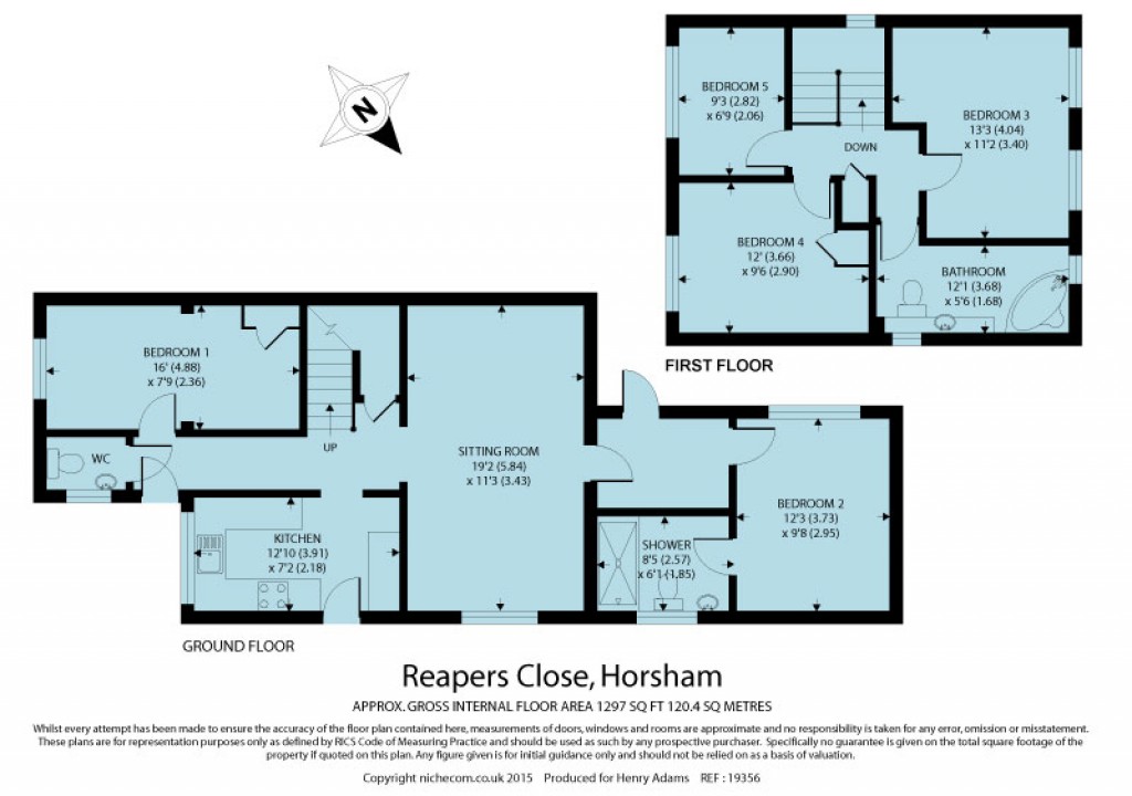 Floorplans For Reapers Close, Horsham, RH12