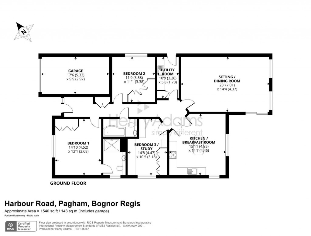 Floorplans For Harbour Road, Pagham, Bognor Regis, PO21