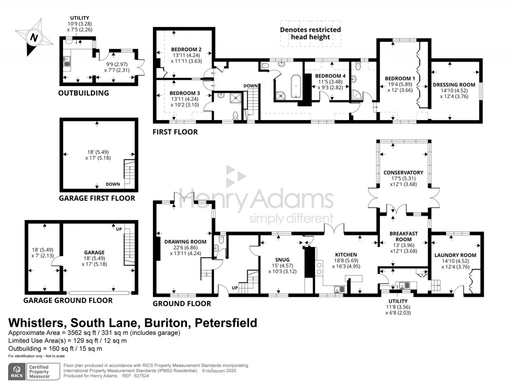 Floorplans For South Lane, Buriton, GU31