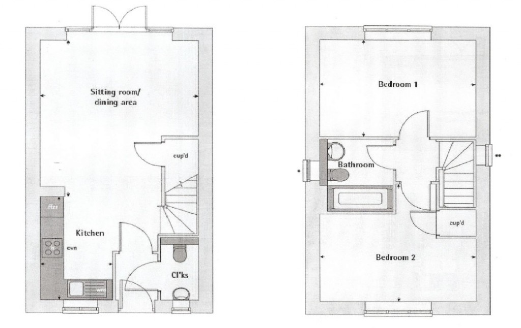 Floorplans For Roman Lane, Southwater, RH13