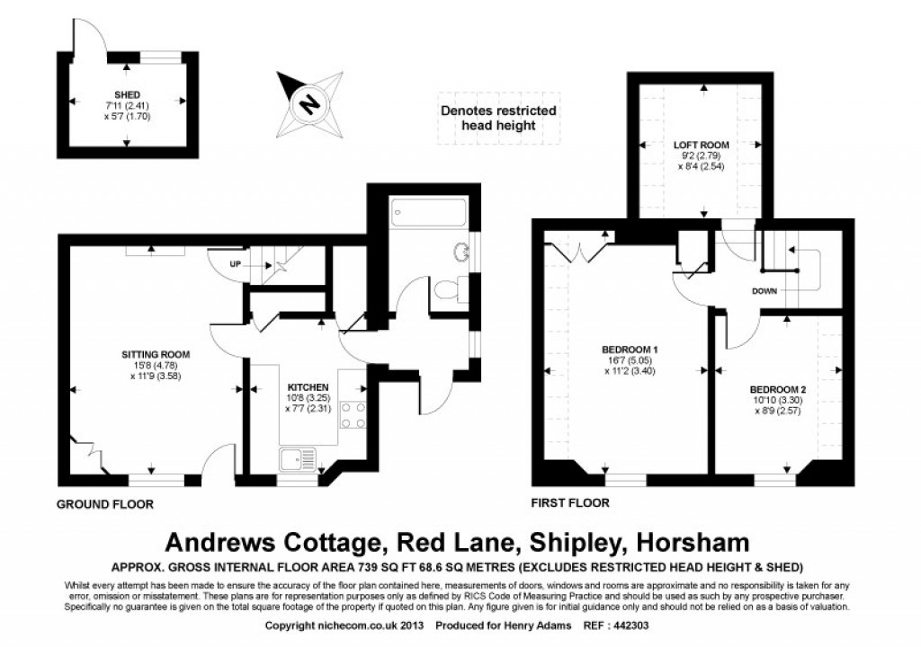 Floorplans For Red Lane, Shipley, Horsham, RH13