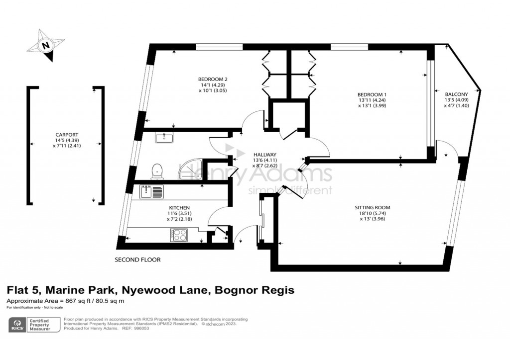 Floorplans For Marine Park, Kings Parade, Bognor Regis, PO21