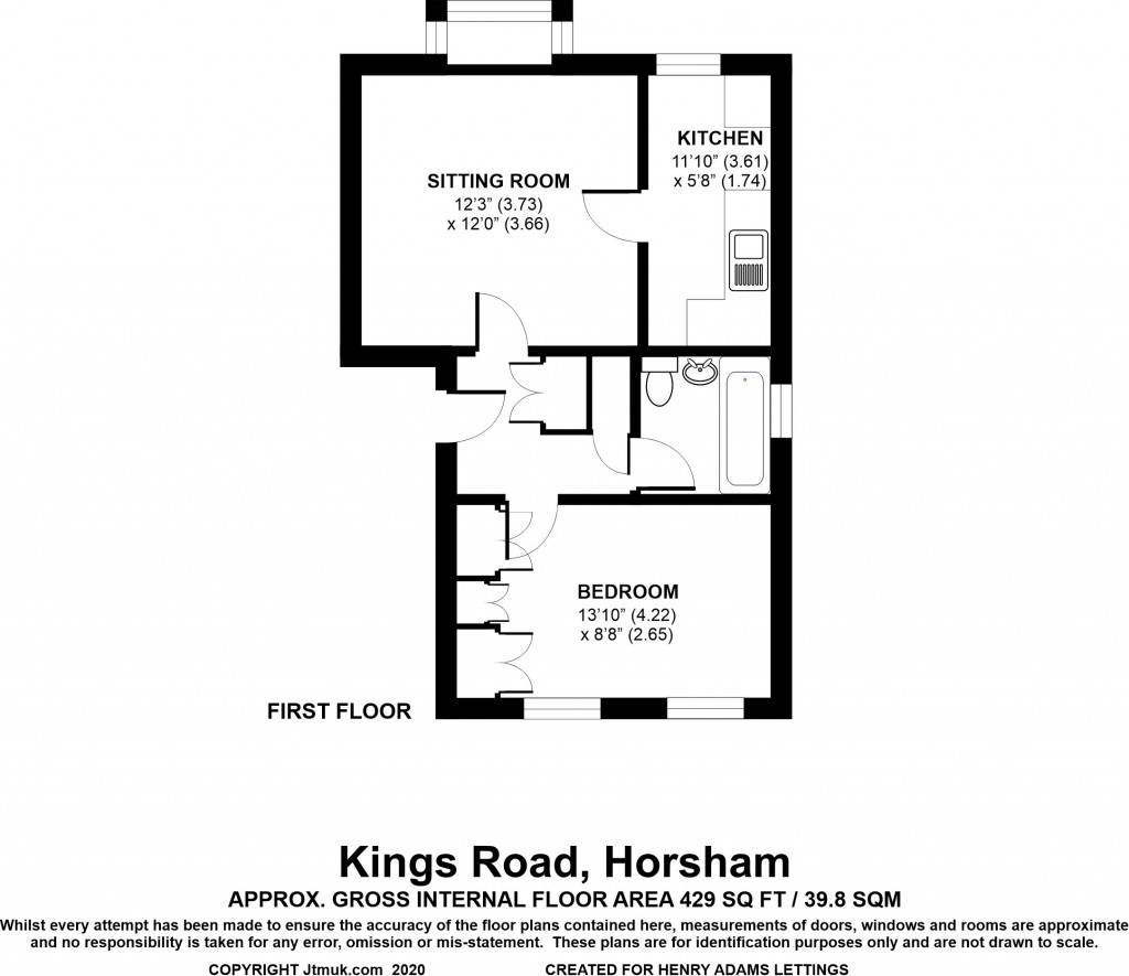Floorplans For Abbotsbury Court, Kings Road, Horsham, RH13