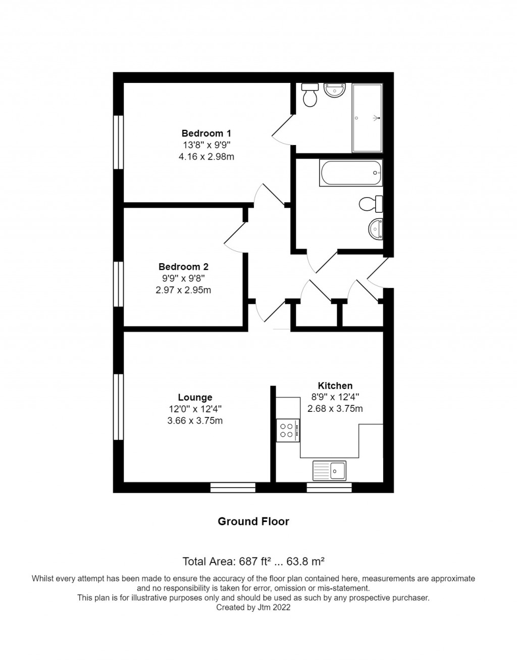 Floorplans For The Alders, Billingshurst, RH14