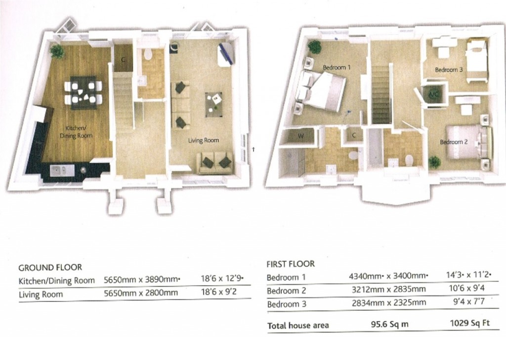 Floorplans For Calvert Link, Faygate, Horsham, RH12