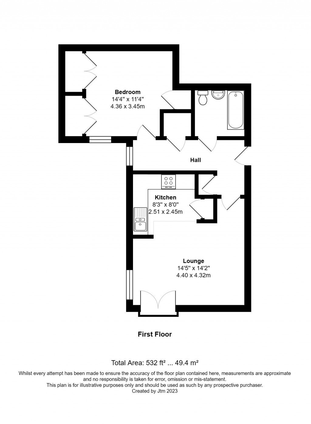 Floorplans For Holders Close, Billingshurst, RH14