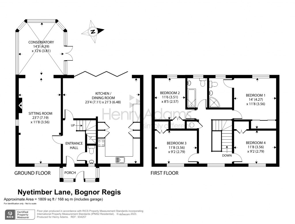 Floorplans For Nyetimber Lane, Nyetimber, Bognor Regis, PO21