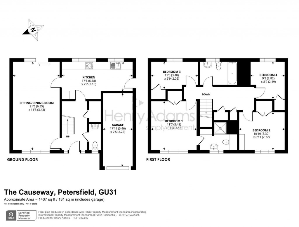 Floorplans For The Causeway, Petersfield, GU31