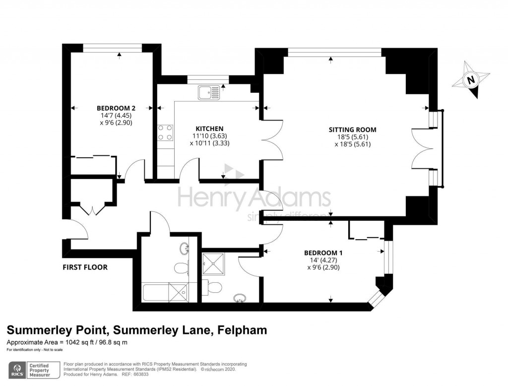 Floorplans For Summerley Point, Summerley Lane, Felpham, Bognor Regis, PO22