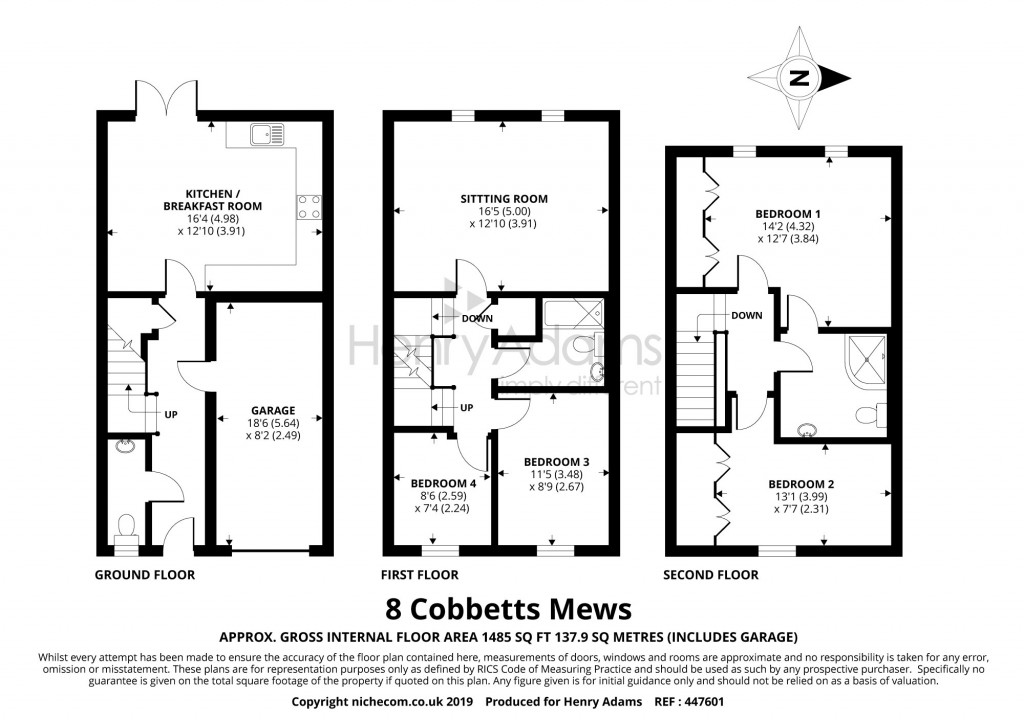 Floorplans For Cobbetts Mews, Lyntons, Pulborough, RH20