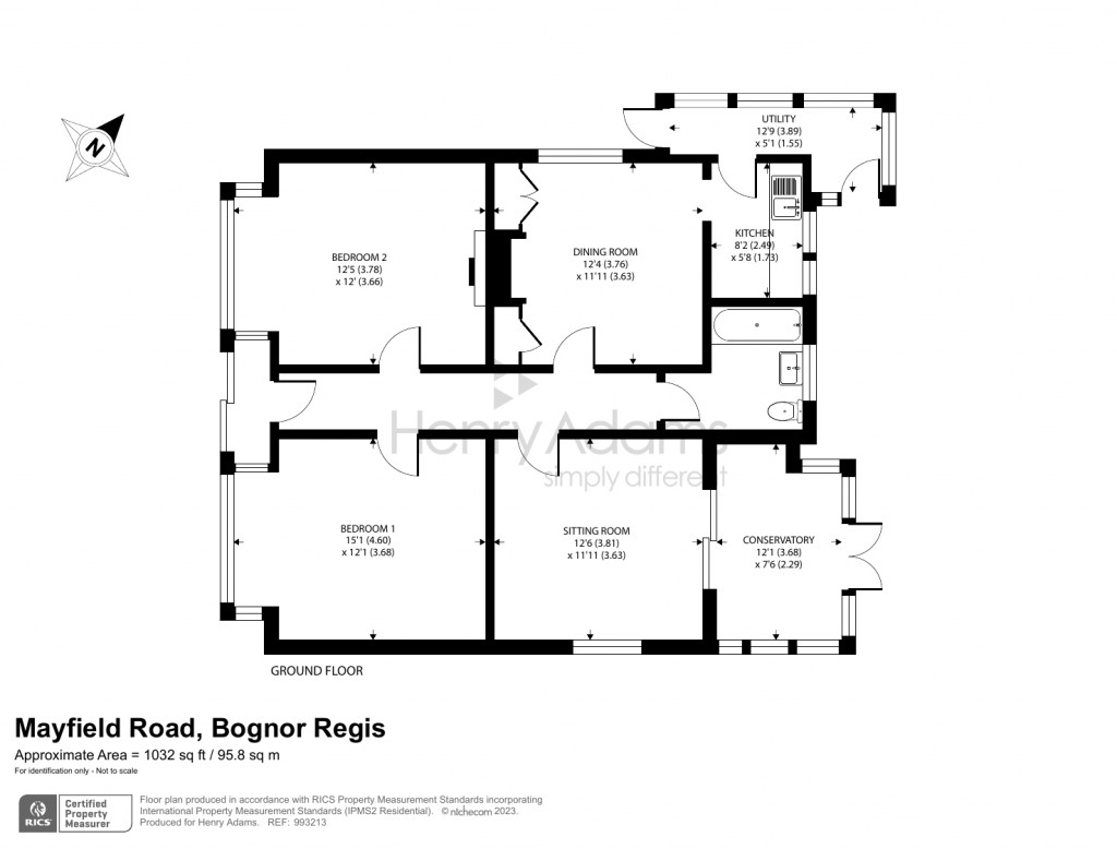 Floorplans For Mayfield Road, Bognor Regis, PO21