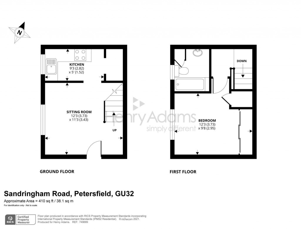 Floorplans For Sandringham Road, Petersfield, GU32