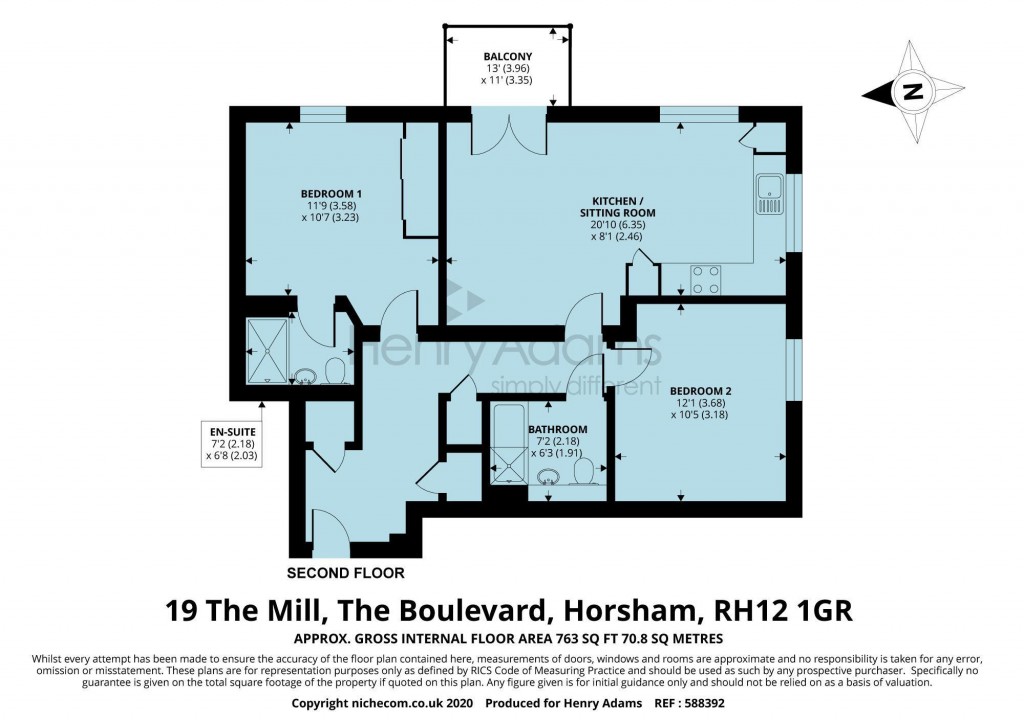 Floorplans For The Mill, The Boulevard, Horsham, RH12