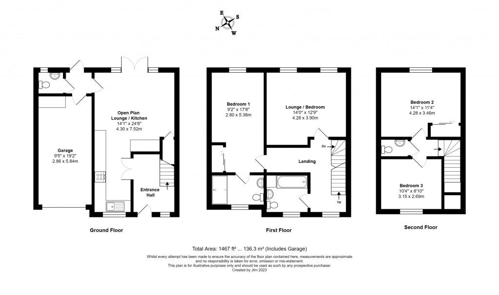 Floorplans For Station View, Billingshurst, RH14