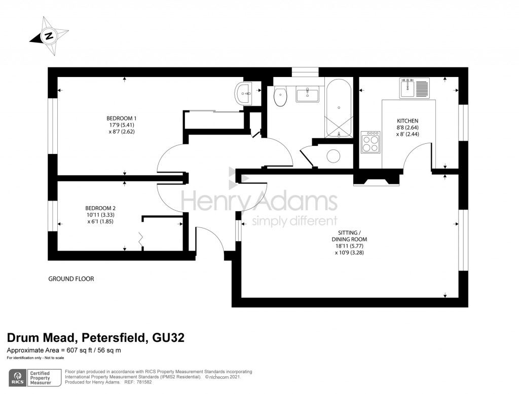 Floorplans For Drum Mead, Petersfield, GU32