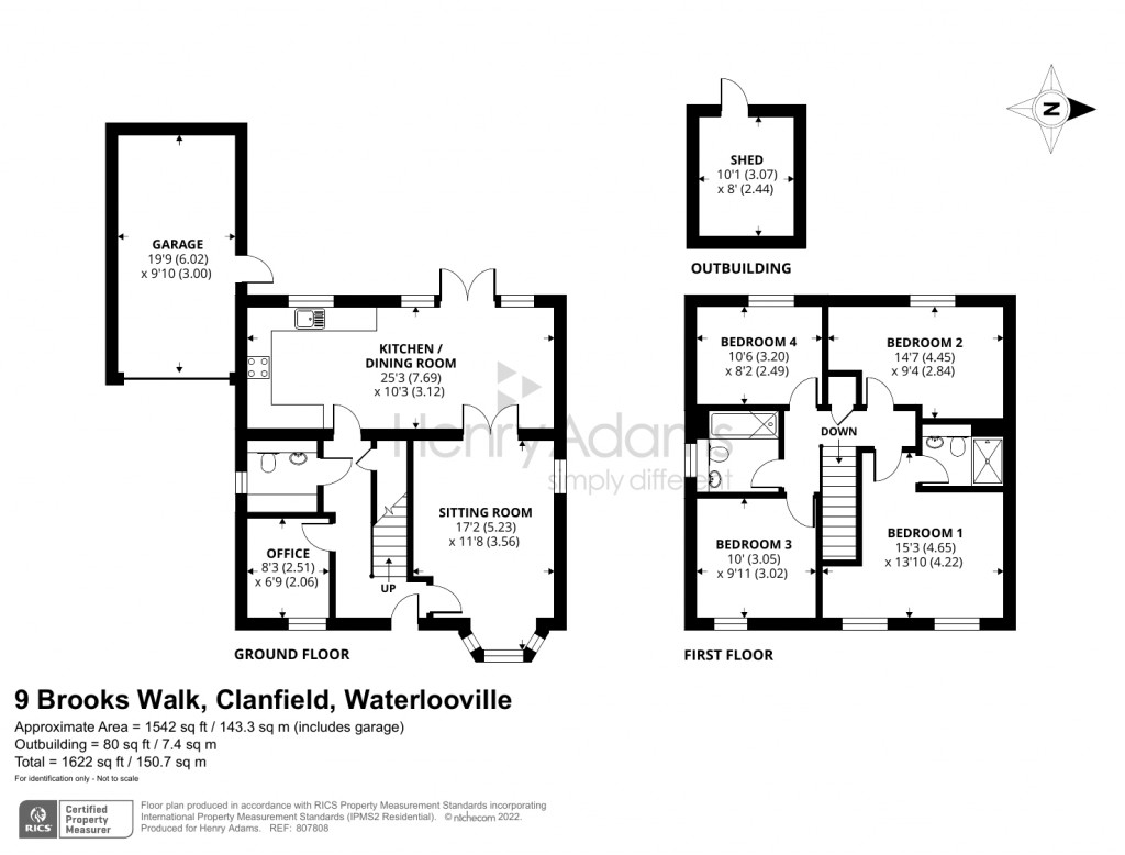 Floorplans For Brooks Walk, Clanfield, Waterlooville, PO8