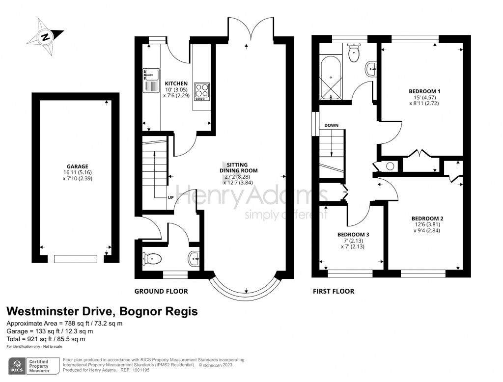 Floorplans For Westminster Drive, Aldwick, Bognor Regis, PO21