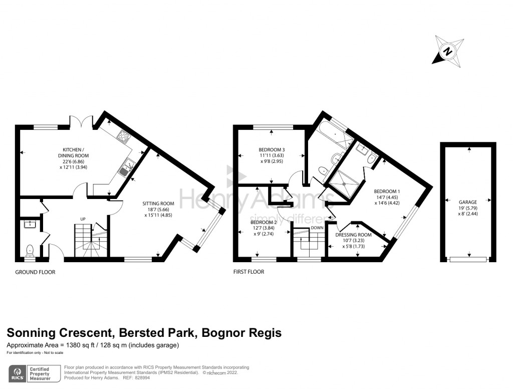 Floorplans For Sonning Crescent, Bersted Park, Bognor Regis, PO21