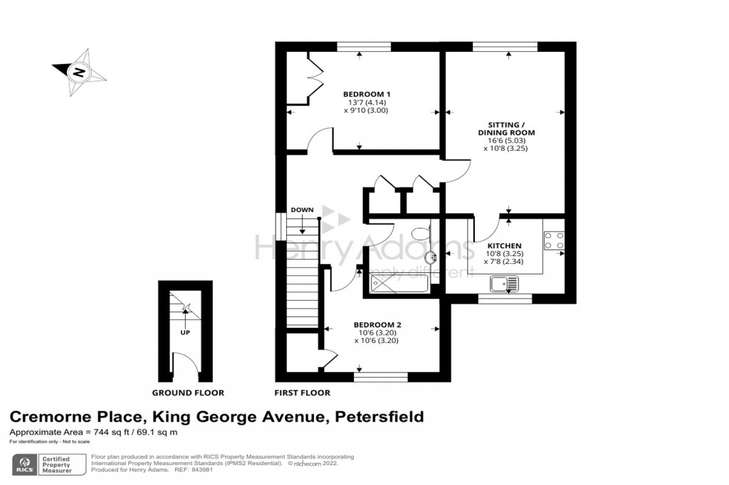 Floorplans For Cremorne Place, King George Avenue, Petersfield, GU32