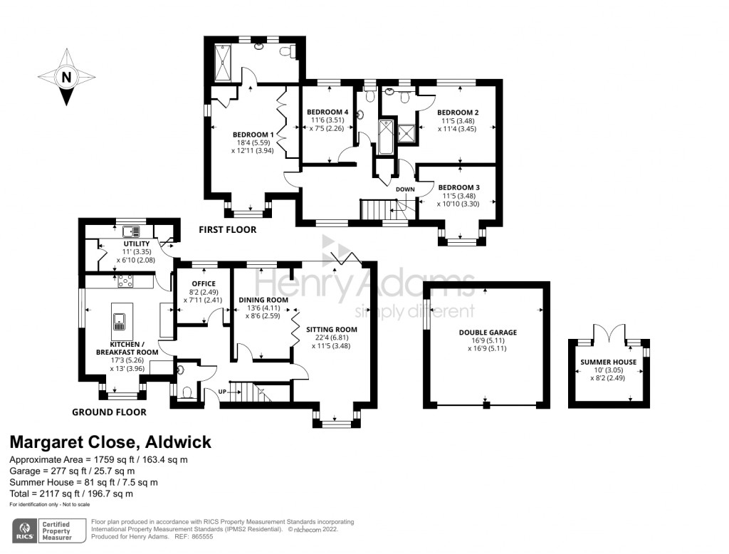 Floorplans For Margaret Close, Aldwick, Bognor Regis, PO21