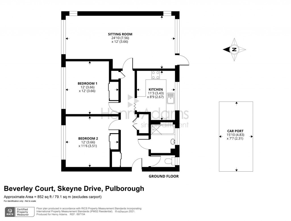 Floorplans For Skeyne Drive, Pulborough, RH20