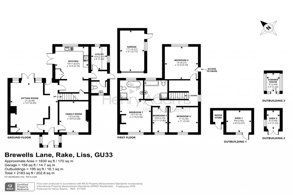 Floorplans For Brewells Lane, Rake, Liss, GU33