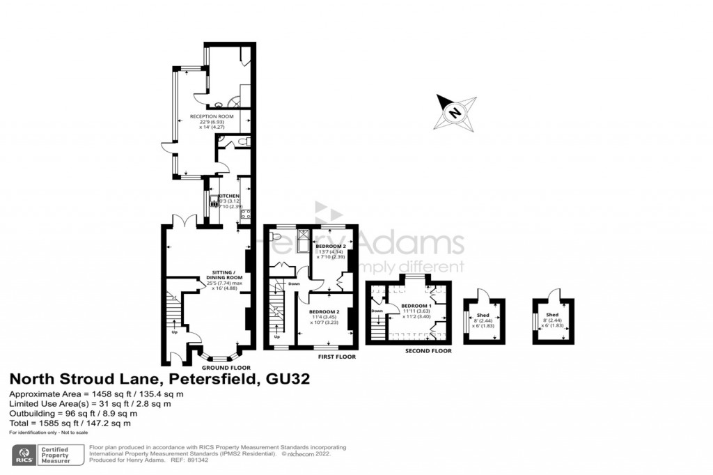 Floorplans For North Stroud Lane, Petersfield, GU32