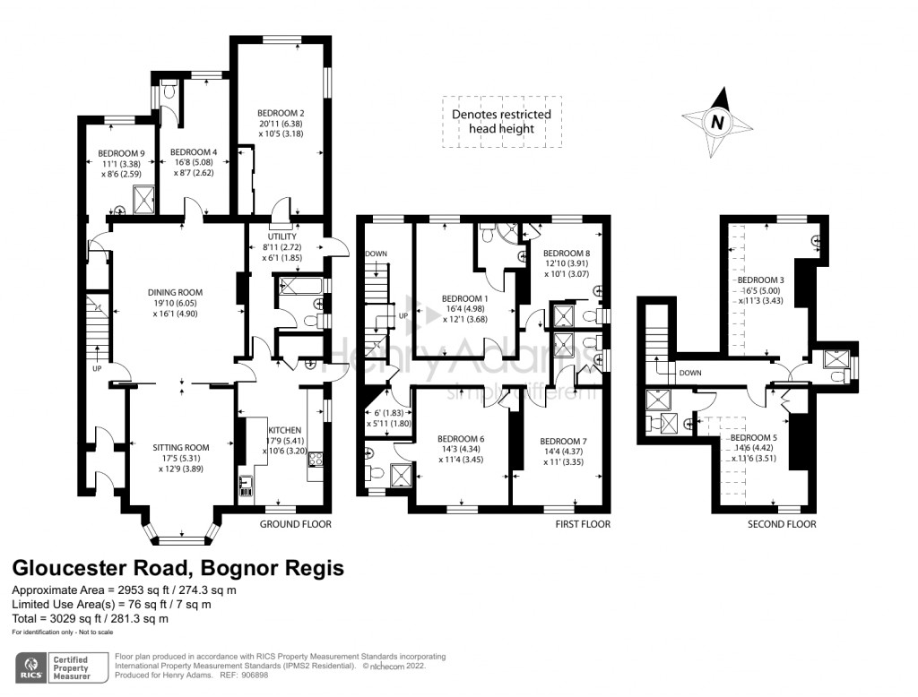 Floorplans For Gloucester Road, Bognor Regis, PO21