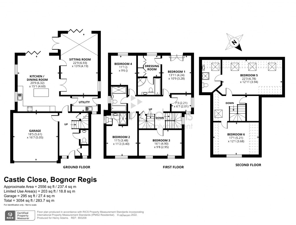 Floorplans For Castle Close, Bognor Regis, PO21