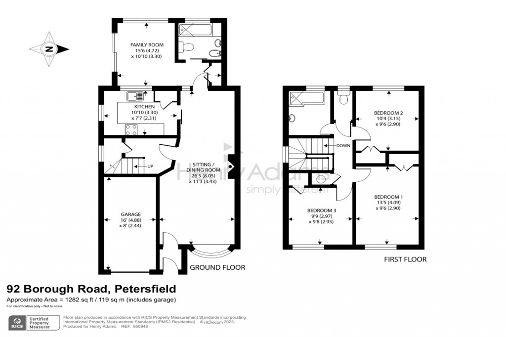 Floorplans For Borough Road, Petersfield, GU32