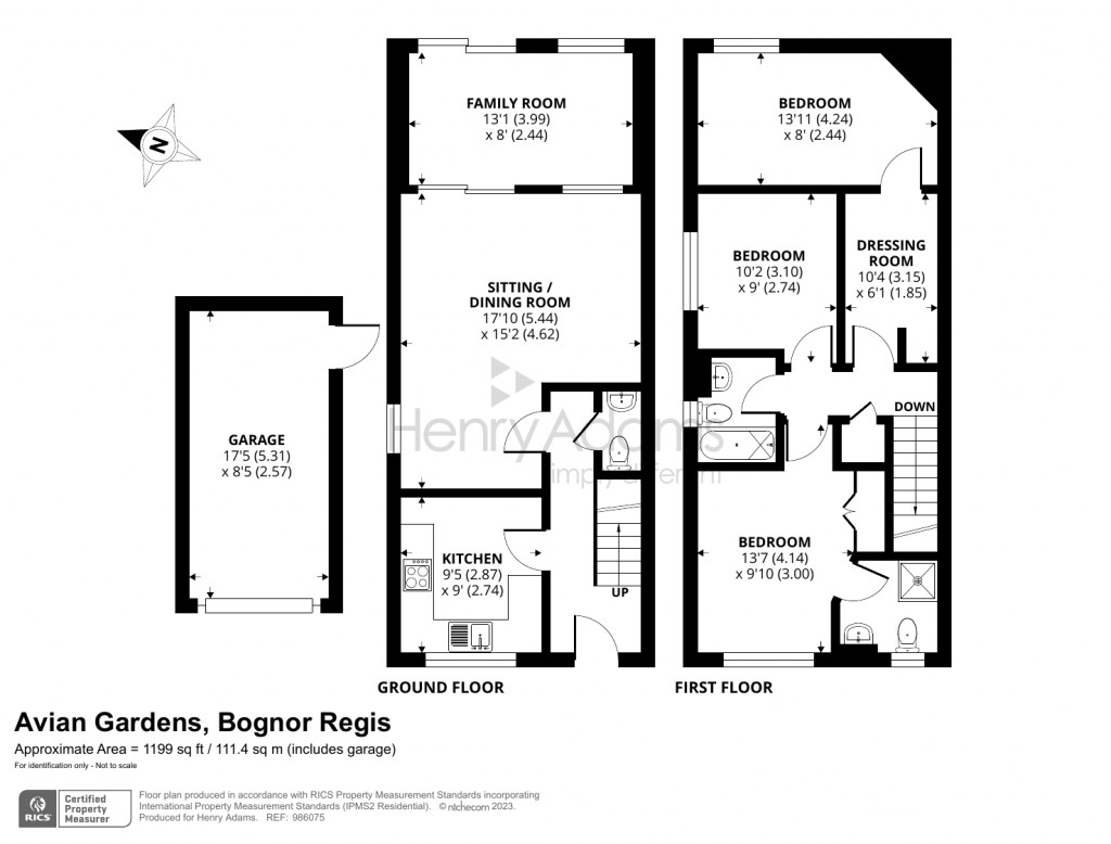 Floorplans For Avian Gardens, Rose Green, Bognor Regis, PO21