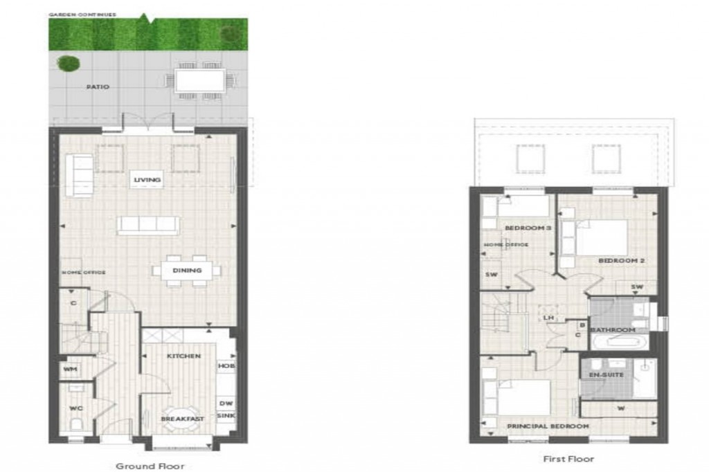 Floorplans For Rochford Grove, Horsham, RH12