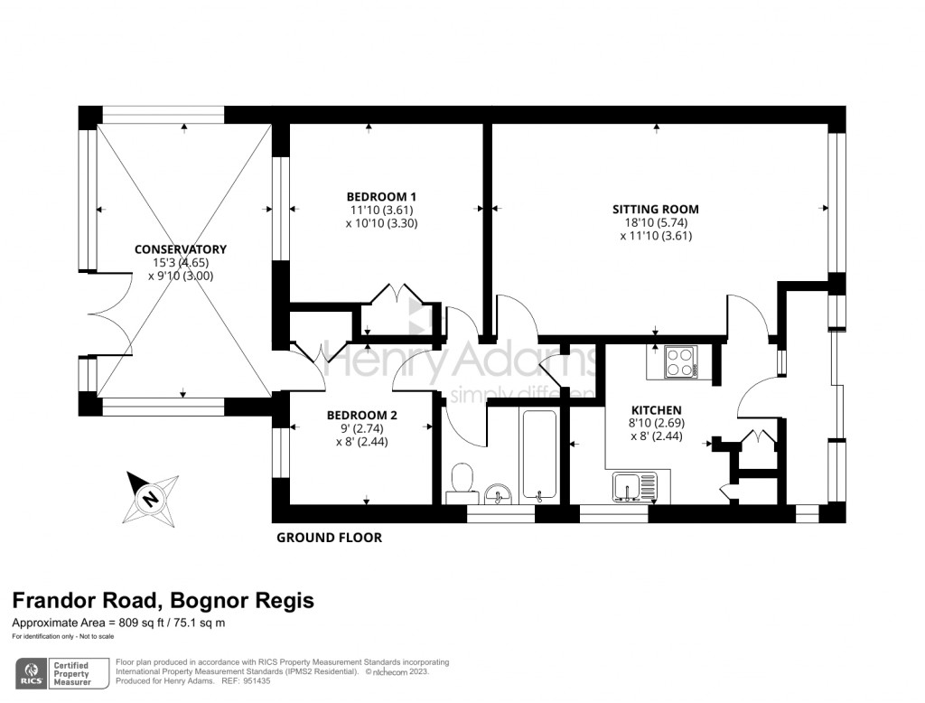 Floorplans For Frandor Road, Bognor Regis, PO21