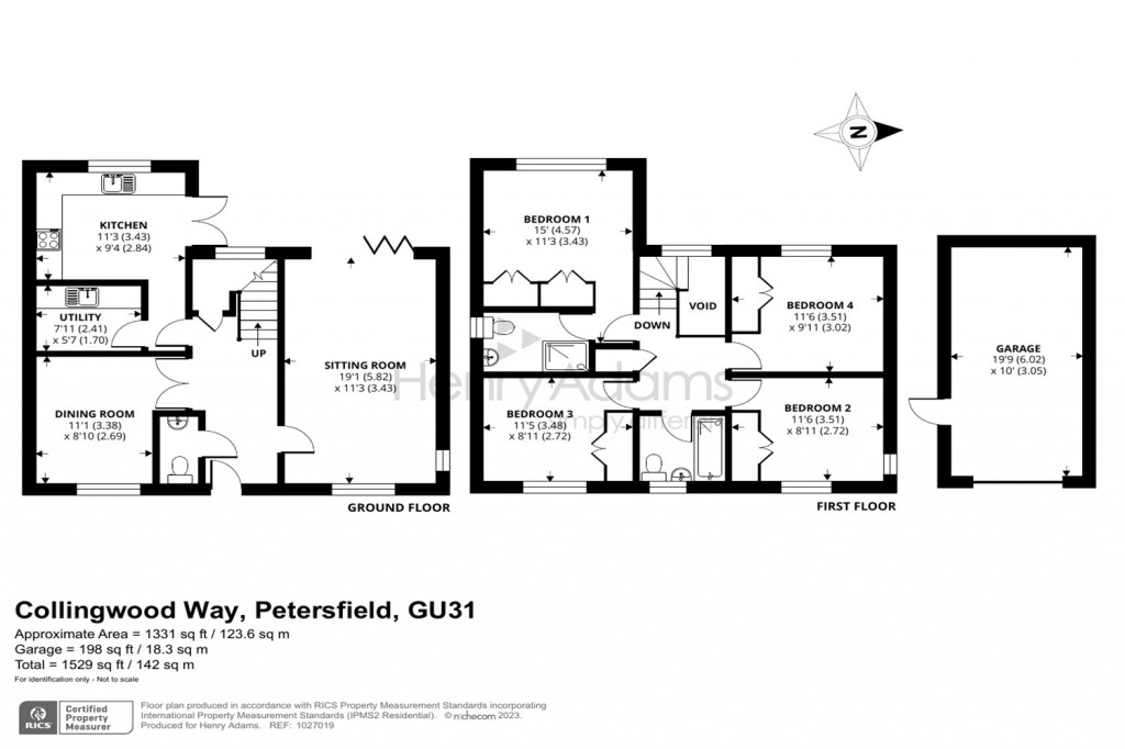 Floorplans For Collingwood Way, Petersfield, GU31