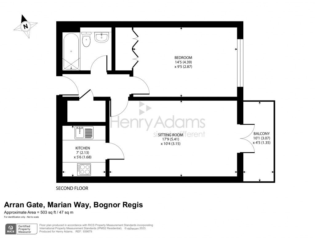 Floorplans For 17 Arran Gate, Marian Way, Bognor Regis, PO21