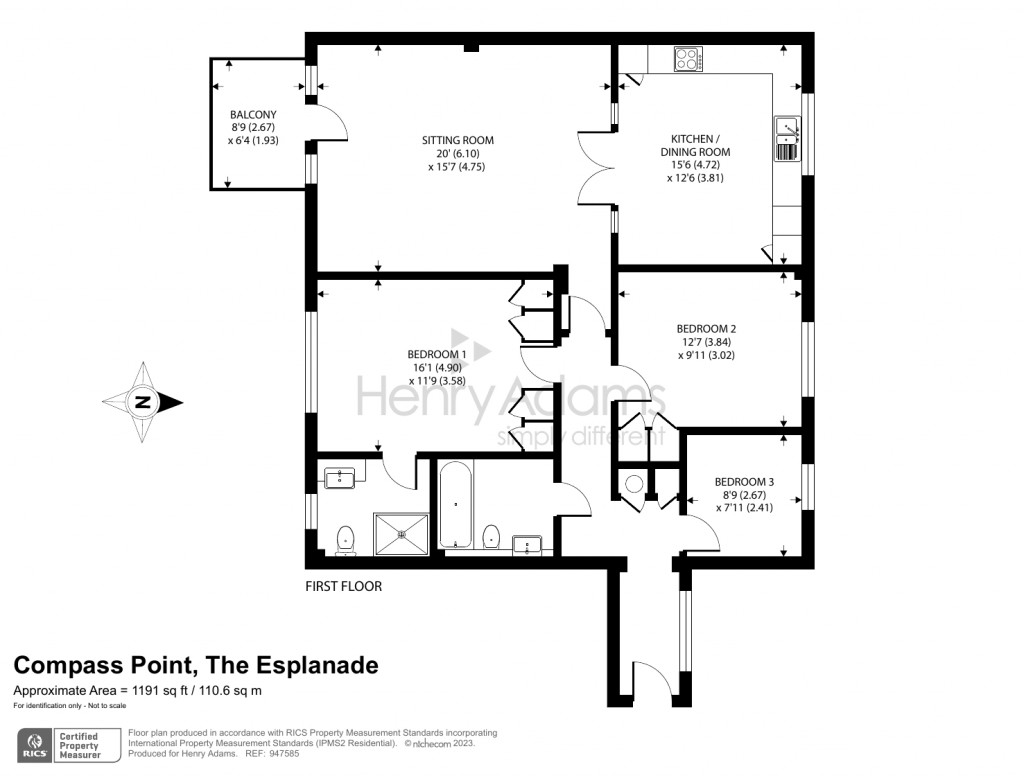 Floorplans For The Esplanade, Bognor Regis, PO21